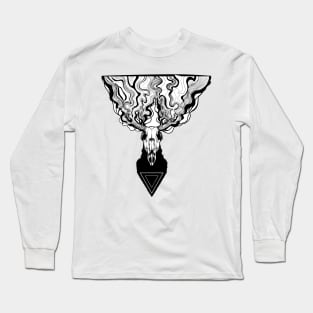 dead deer abstract Long Sleeve T-Shirt